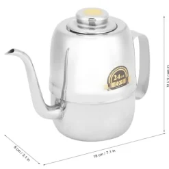 Rostfritt Stål Oljekruka Vinägerflaska Krydddispenser för Hemrestaurangkök 24oz