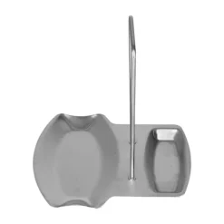 Rostfritt stål Pan Cover Rack Pan Lock Förvaring Hylla Organizer Skedstöd med avloppsbricka
