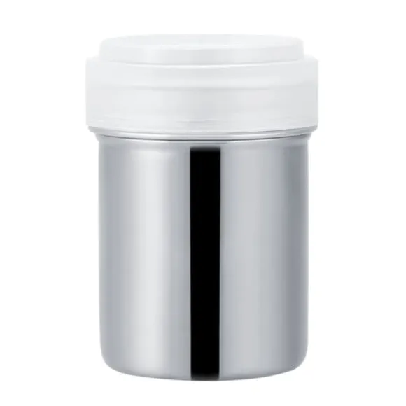 Rostfritt Stål Pulver Shaker Kanna Kakao Socker Kaffe Peppar Krydda (Konkav S)