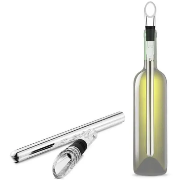 Rostfritt stål vinflaska Chiller Stick med Pourer Chilling Stick vintillbehör