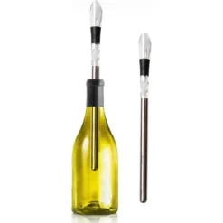 Rostfritt stål vinflaska Chiller Stick med Pourer Chilling Stick vintillbehör