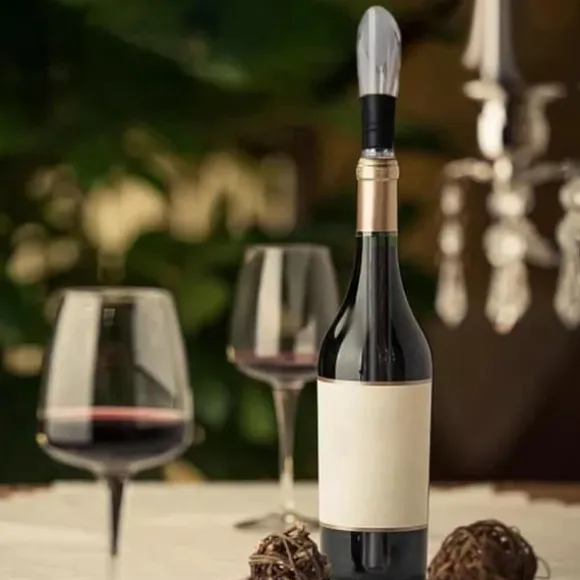 Rostfritt stål vinflaska Chiller Stick med Pourer Chilling Stick vintillbehör