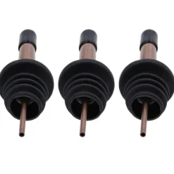Rostfritt stål vinhällarpropp set - 10 st (roseguld svart)