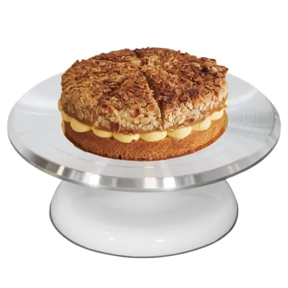 Roterande tårtställ för tårtor, cupcakes, 25 cm BRUNBESTE BB-3614
