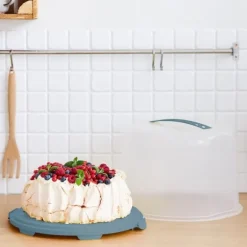 Rotho Fresh Cake Box XL 35,5x34,5x26 cm Horizon Blue/Transparent