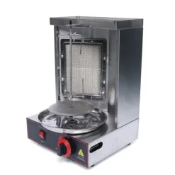 Rotisserigrill 360° - Gasgrill - Infraröd LPG-brännare - 2000 W - 220 V 50 Hz - 0–300 °C Steglös Temperatur - Rostfritt Stål - Max 10 kg
