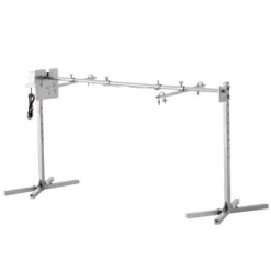 Rotisserigrillset, 176,5x56,5x87 cm, rostfritt stål, justerbar