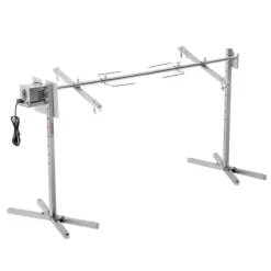 Rotisserigrillset, 176,5x56,5x87 cm, rostfritt stål, justerbar