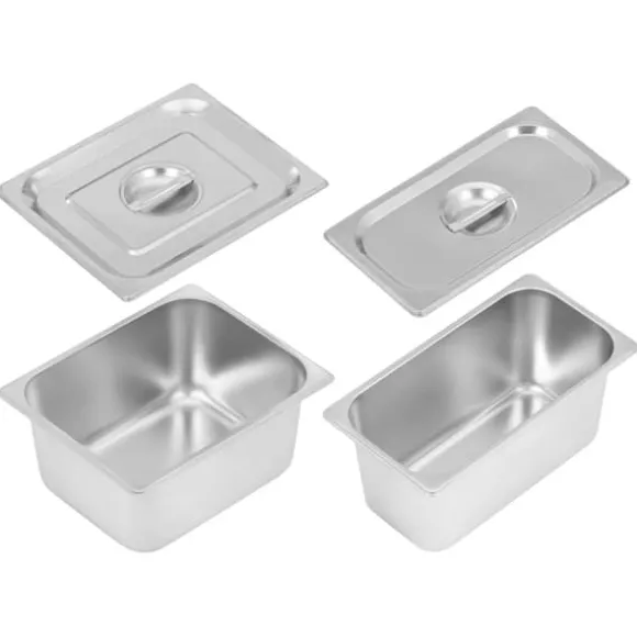 Royal Catering - Bain marie - 3000 W - GN 1/2 - GN 1/3 - Kran - Underskåp (40 x 73 cm)