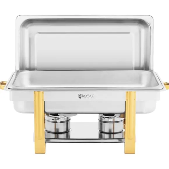 Royal Catering - Chafing dish - GN 1/1 - Guldaccenter - 9 L - 2 Bränsleceller