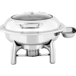 Royal Catering - Chafing dish - Rund med visningsfönster - 5,5 L - 1 bränslecell