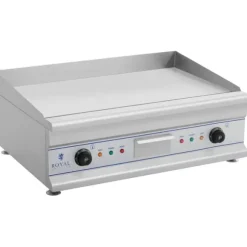Royal Catering - Elektriskt stekbord - Dubbelt - 75 cm - Slät - 2 x 3200 W