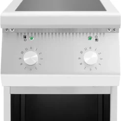 Royal Catering - Induktionsplatta - 8500 W - 2 kokytor - 260 °C - Förvaringsutrymme