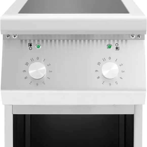 Royal Catering - Induktionsplatta - 8500 W - 2 kokytor - 260 °C - Förvaringsutrymme