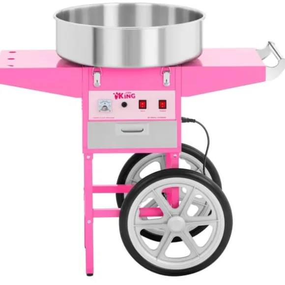 Royal Catering - Kraftfull sockervaddsmaskin med skål i rostfritt stål och värmelåda - 230 V, 1200 W