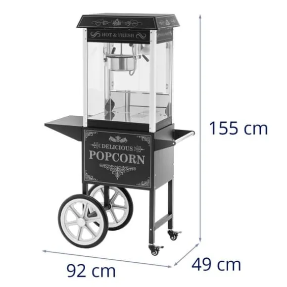Royal Catering - Popcornmaskin - Blå - 8 oz