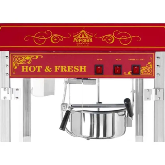 Royal Catering - Popcornmaskin - Retrodesign - Röd