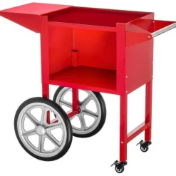 Royal Catering - Popcornmaskin med vagn - Retrodesign - Röd