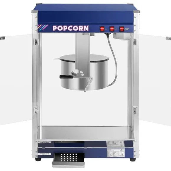 Royal Catering - Popcornmaskin - Blå - 16 oz - XXL