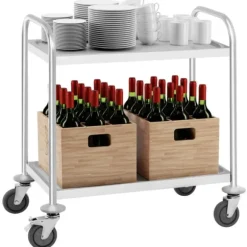 Royal Catering - Serveringsvagn - 2 hyllplan - 150 kg