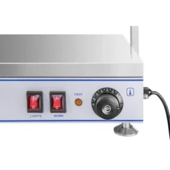 Royal Catering - Värmeplatta med 4 halogenlampor - 2000 W - rostfritt stål