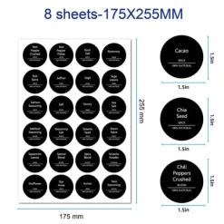 Runda Kryddburketiketter - HX6