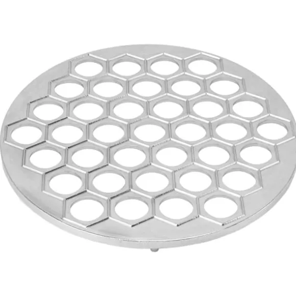 Russian Ravioli Maker Dumplings Form Aluminiumlegering Pelmeni Maker Form Pelmeni Kött Dumplings Maker 37 hål Silver