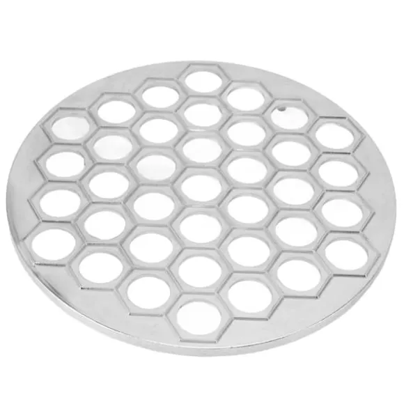 Russian Ravioli Maker Dumplings Form Aluminiumlegering Pelmeni Maker Form Pelmeni Kött Dumplings Maker 37 hål Silver