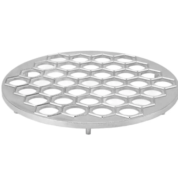 Russian Ravioli Maker Dumplings Form Aluminiumlegering Pelmeni Maker Form Pelmeni Kött Dumplings Maker 37 hål Silver