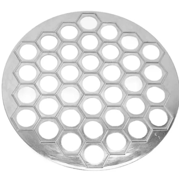 Russian Ravioli Maker Dumplings Form Aluminiumlegering Pelmeni Maker Form Pelmeni Kött Dumplings Maker 37 hål Silver