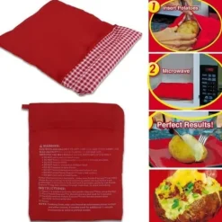 Sachet de Cuisson - Potato Express - Housse Rapide - Fiber av Polyester - 25x19 cm - 4 Potatisar