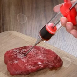Saftspruta för såser - CONFO® - 30ml - Plast och rostfritt stål - Fin nål - Precisionsinjektion