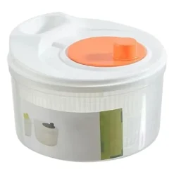 Sallad Spinner Manuell Sallad Spinner 3L Stor kapacitet Grönsakstvättmaskin Torktumlare Avloppssil med skål och durkslag