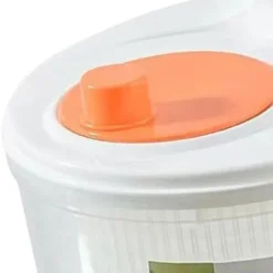 Sallad Spinner Manuell Sallad Spinner 3L Stor kapacitet Grönsakstvättmaskin Torktumlare Avloppssil med skål och durkslag