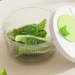 Salladsslunga med frukt och grönsaker, tvättmaskin och torktumlare, dubbelt lager av livsmedelskvalitet, lätt att hantera och se, diskmaskinssäker, k | CDON