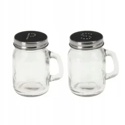 Salt- och pepparkar i glas