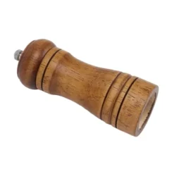 Salt- och pepparkvarn i trä - Justerbar keramisk slipmekanism - Kvarn för hemmakök 14,3x5,5 cm