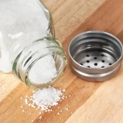 Salt- och pepparset, 2-delad saltkar i glas + pepparskakare, 80 ml, VILDE 229152