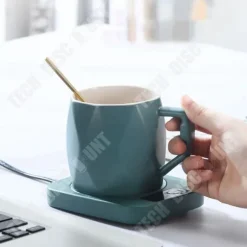 Sammänskare - TECH DISCOUNT - Keramisk mugg - 55°C - USB - 16W