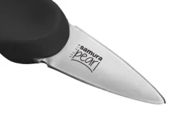 Samura PEARL 3,0” Ostronkniv - Premium Japanskt Stål Svart Köksverktyg för Precisionsöppning av Skaldjur och Kulinarisk Förträfflighet