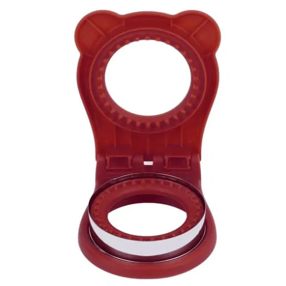 Sandwich Cutter Form Manuell Kaka Bröd Cutter Sealer Tool Rund för kök Matlagning Röd
