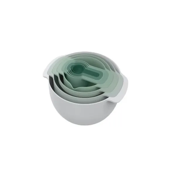 Sats med blandskålar - Joseph Joseph - Nest™ 9 Plus - 9 delar - Grön - Modern design
