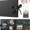 Scrapbook-fotoalbum, DIY-fotoalbum med 12 pennor, 80 sidor, presenter till bröllopsresor