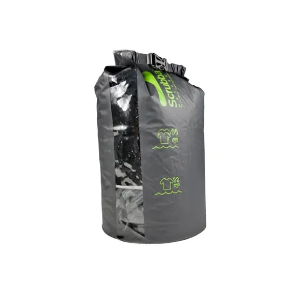SCRUBBA WASH BAG 13.5L Black, tvättpåse resa, drybag med inbyggd tvättbräda