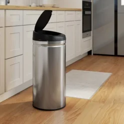 Sensor-soptunna 42 L med soft close, rostfritt stål, hygieniskt kök