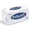 Servett BulkySoft 33x33 cm 2-lagers 1/8-veckad Vit,40 pk x 50 st/kartong