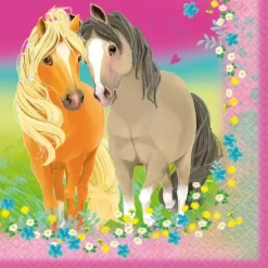 Servetter hästar 33 x 33 cm 20 st hästtema häst pony