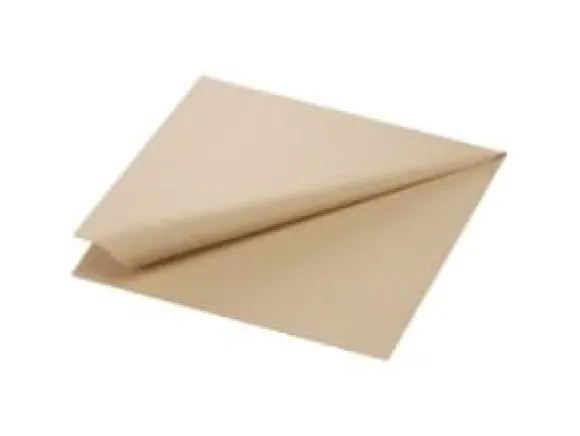 Serviet Duni Natural brown 40 x 40 cm 3-lag 1/8 fold Brun,5 pk x 250 stk/krt