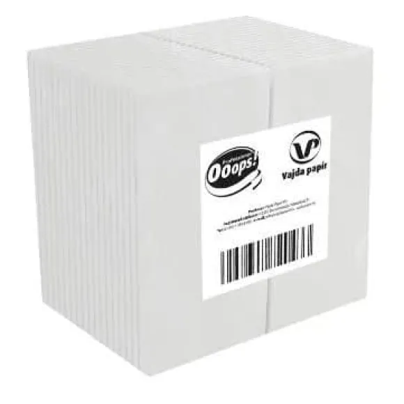 Serviet Ooops! 32x32 cm 1-lag 1/8-fold Hvid,22 pk x 100 stk/krt