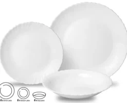 Servis Set 18 stycken tallrikar för 6 personer KINGHOFF KH-1875